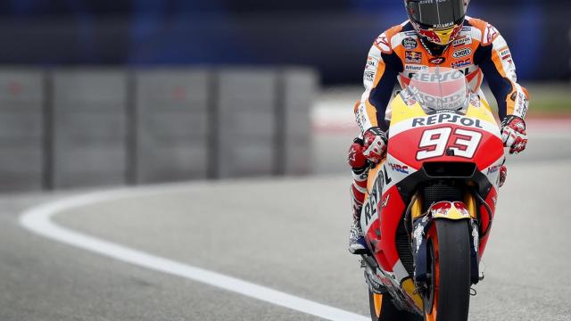Marc Márquez este sábado en el circuito de Austin.