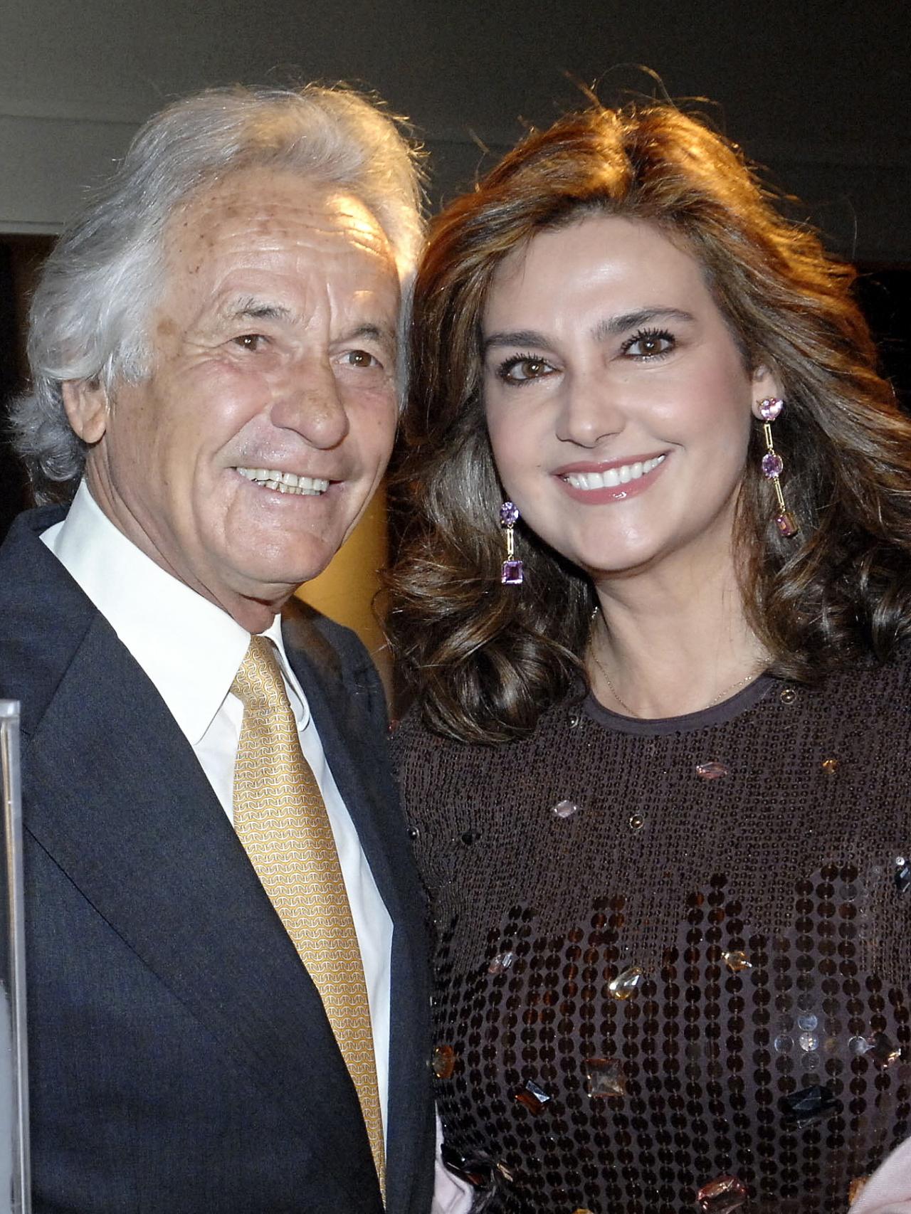 Marina Danko y Palomo Linares, cuando aún eran matrimonio, en un acto público.