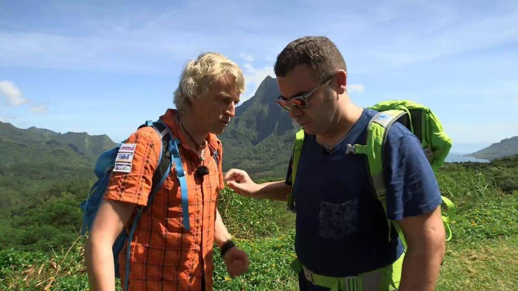 La accidentada caída de Jorge Javier por una cascada con Calleja