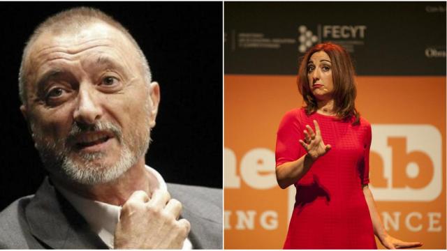 Arturo Pérez-Reverte y la arqueóloga Margarita Sánchez Romero.