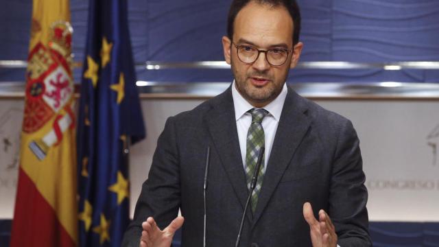 Antonio Hernando, durante su comparecencia en el Congreso