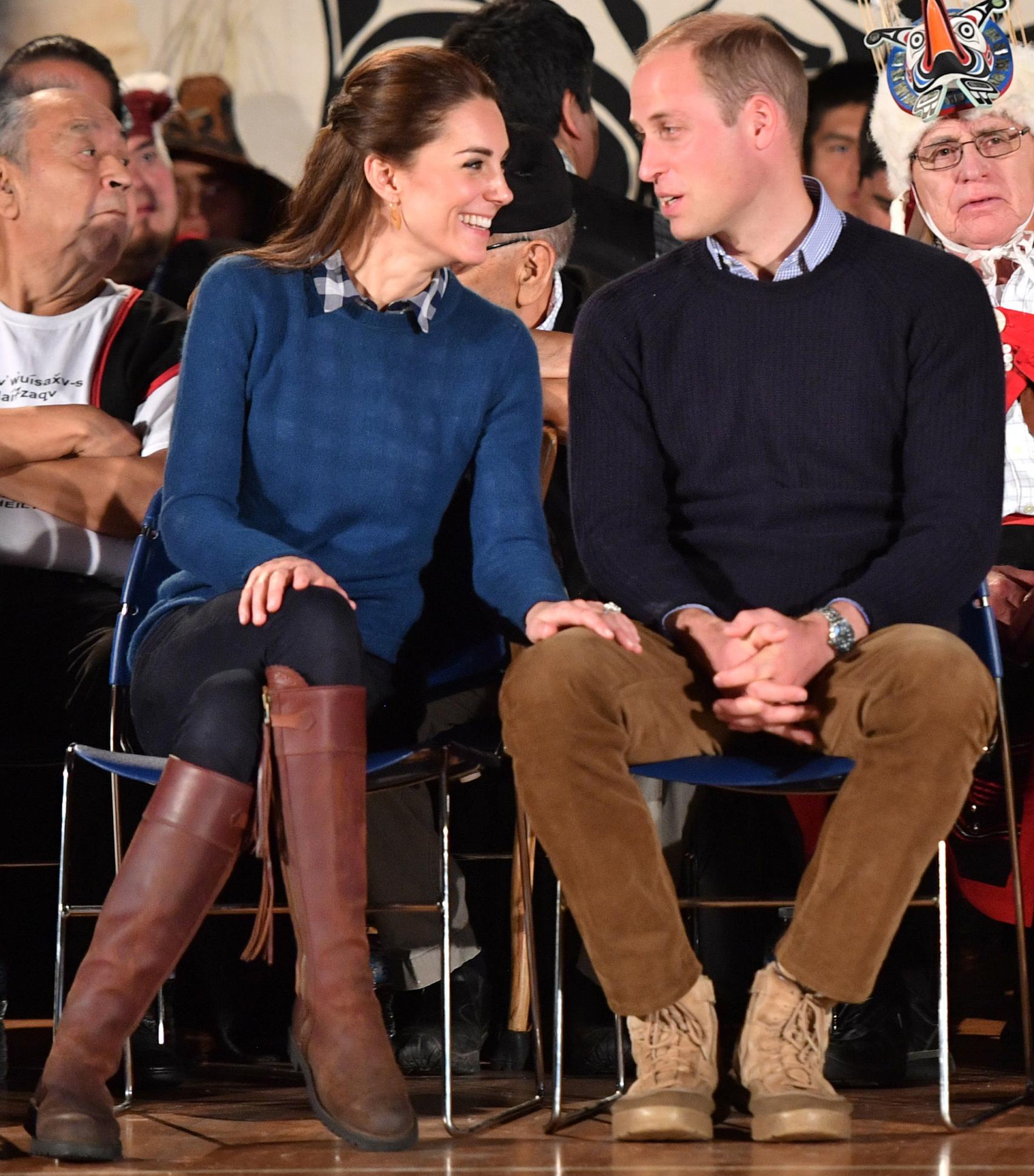 Kate Middleton con las botas de Penelope Chilvers, el pasado mes de septiembre.