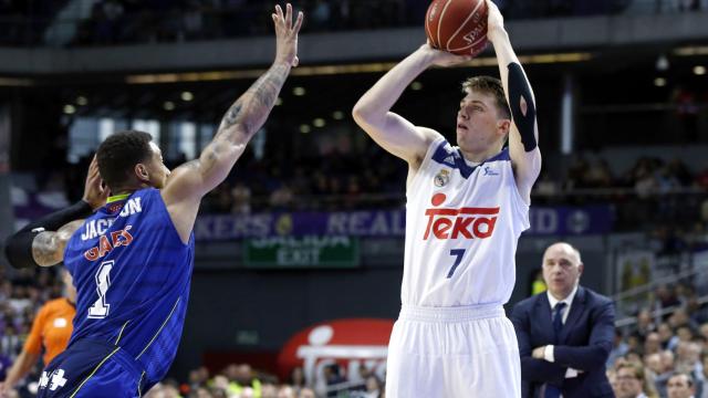Luka Doncic en el derbi contra Estudiantes de este domingo.