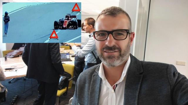 Mateo Gil y el meme que publicó este sábado.