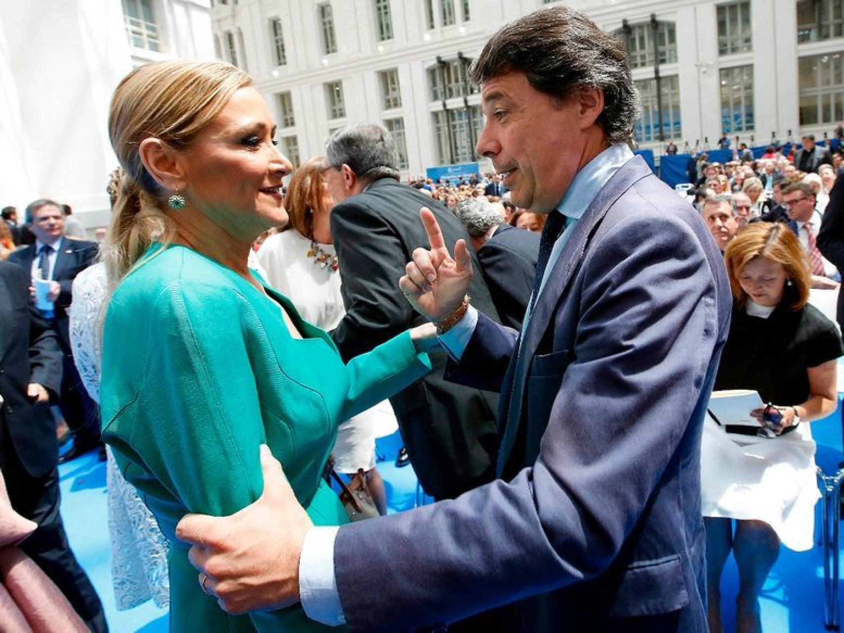 Cristina Cifuentes e Ignacio González en un acto de la Comunidad de Madrid.