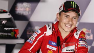 Jorge Lorenzo, durante la conferencia de prensa del GP de España, en Jerez.