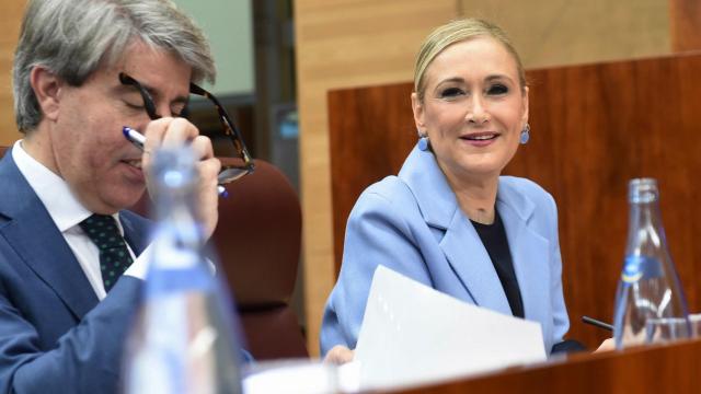 La presidenta de la Comunidad de Madrid, Cristina Cifuentes, durante la sesión del debate del proyecto de presupuestos