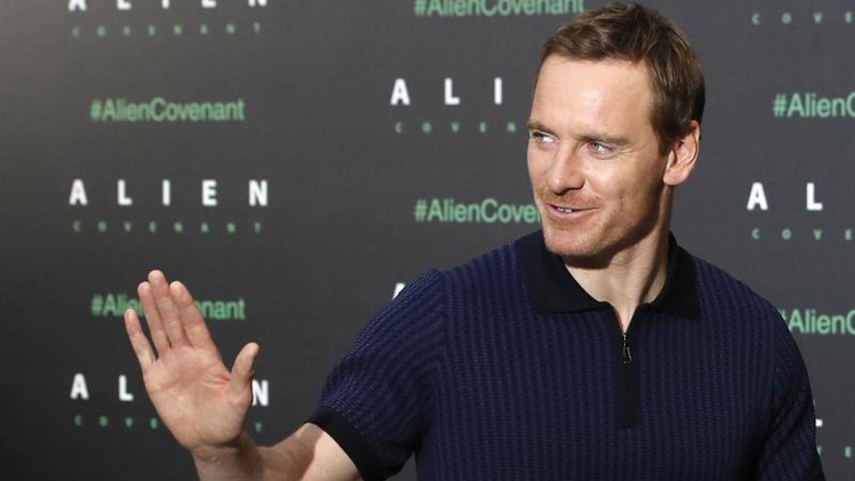 Michael Fassbender en la presentación de Alien: Covenant en Madrid.