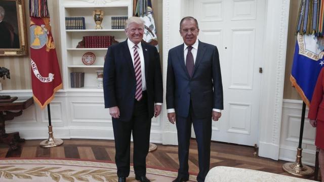Trump y Lavrov, durante su encuentro la semana pasada en la Casa Blanca