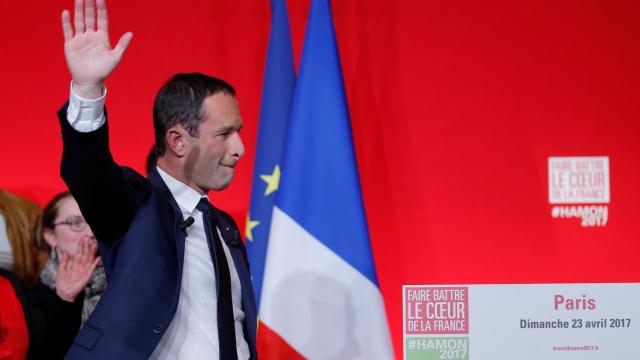 El excandidato presidencial Hamon se quedará fuera de la Asamblea Nacional.