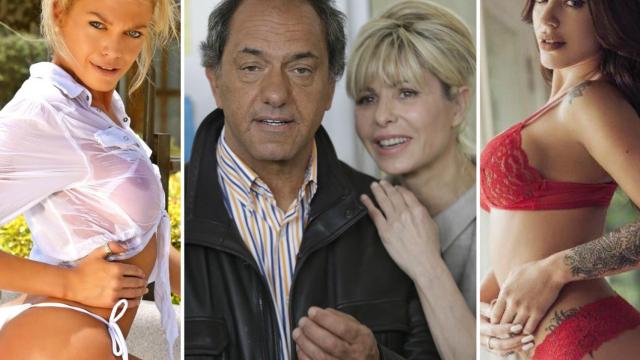 Gisela Berger, Daniel Scioli y su exmujer y Sofía Clerici.