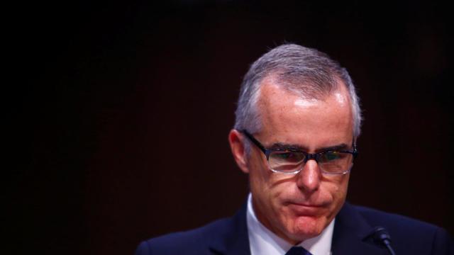 Andrew McBabe, durante su comparecencia en el Capitolio este jueves