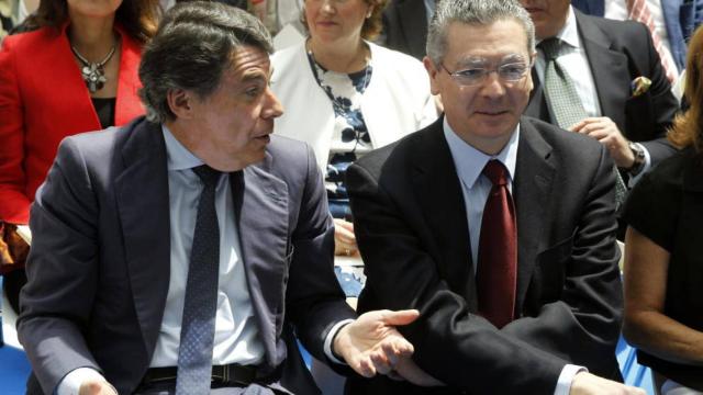 Ignacio González y Alberto Ruiz Gallardón, cuando ejercían cargos públicos.