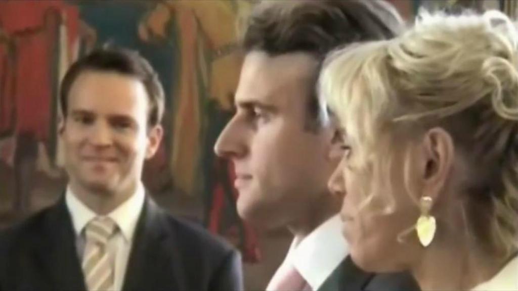 Emmanuel Macron y Brigitte Trogneux, el día de su boda.