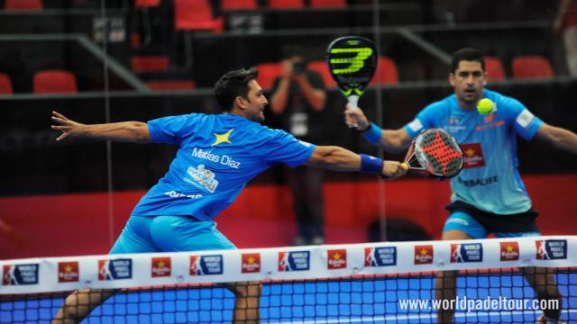 Mati Díaz y Maxi Sánchez, durante el partido de cuartos en La Coruña.