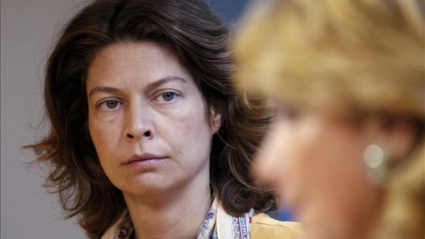 Lucía Figar, junto a Esperanza Aguirre, de cuyo Gobierno fue consejera.