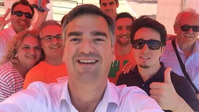 Manuel Varela, en un acto electoral con Ciudadanos en Dos Hermanas.