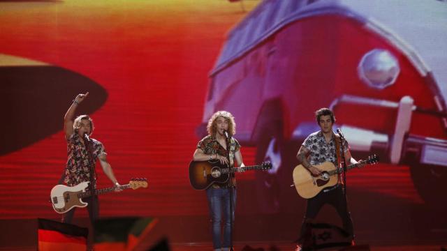 El artista español, durante su tiempo sobre el escenario.