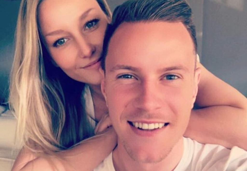 Ter Stegen y Daniela Jehle