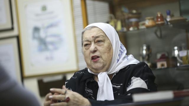 La líder de las Madres de Plaza de Mayo, Hebe de Bonafini.