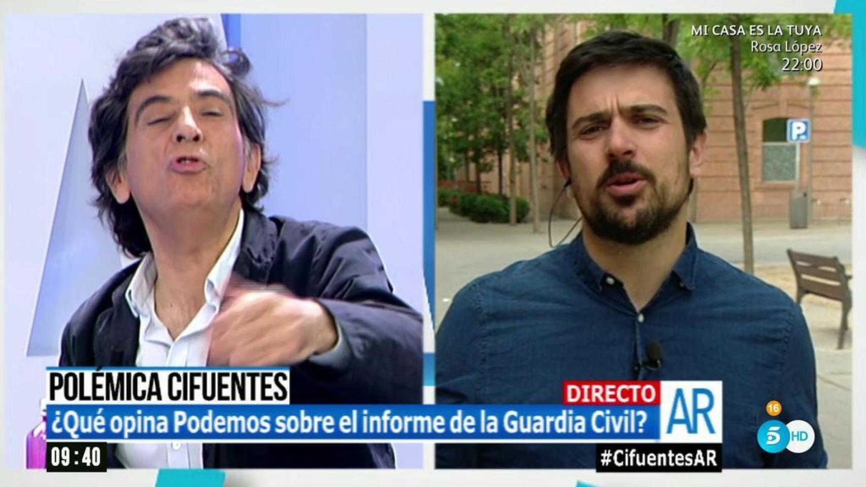 Rifirrafe entre Arcadi Espada y Ramón Espinar en 'El programa de Ana Rosa'