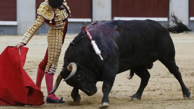 Derechazo de Garrido al segundo fuenteymbro, al que pinchó
