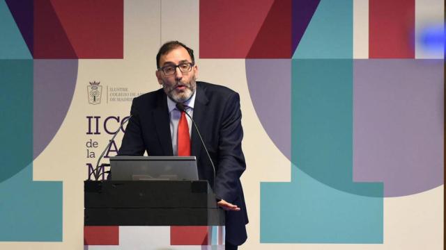 El juez Velasco, en una de sus conferencias.