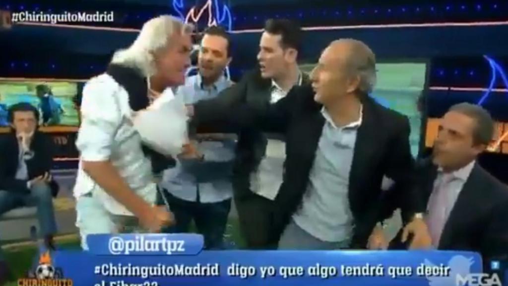 Brutal pelea en 'El chiringuito' sin Pedrerol: Te voy a matar