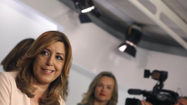 Susana Díaz comparece tras conocerse los resultados de las primarias.