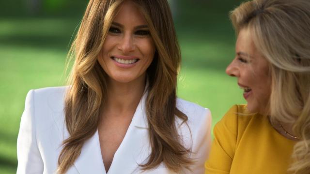 Melania Trump y Sara Netanyahu en una imagen de este lunes en Jerusalén
