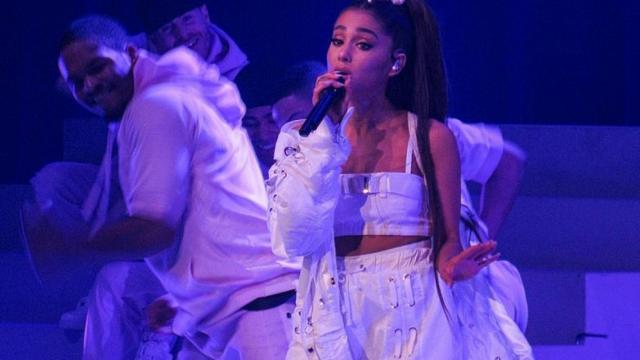 Ariana Grande, en una actuación.