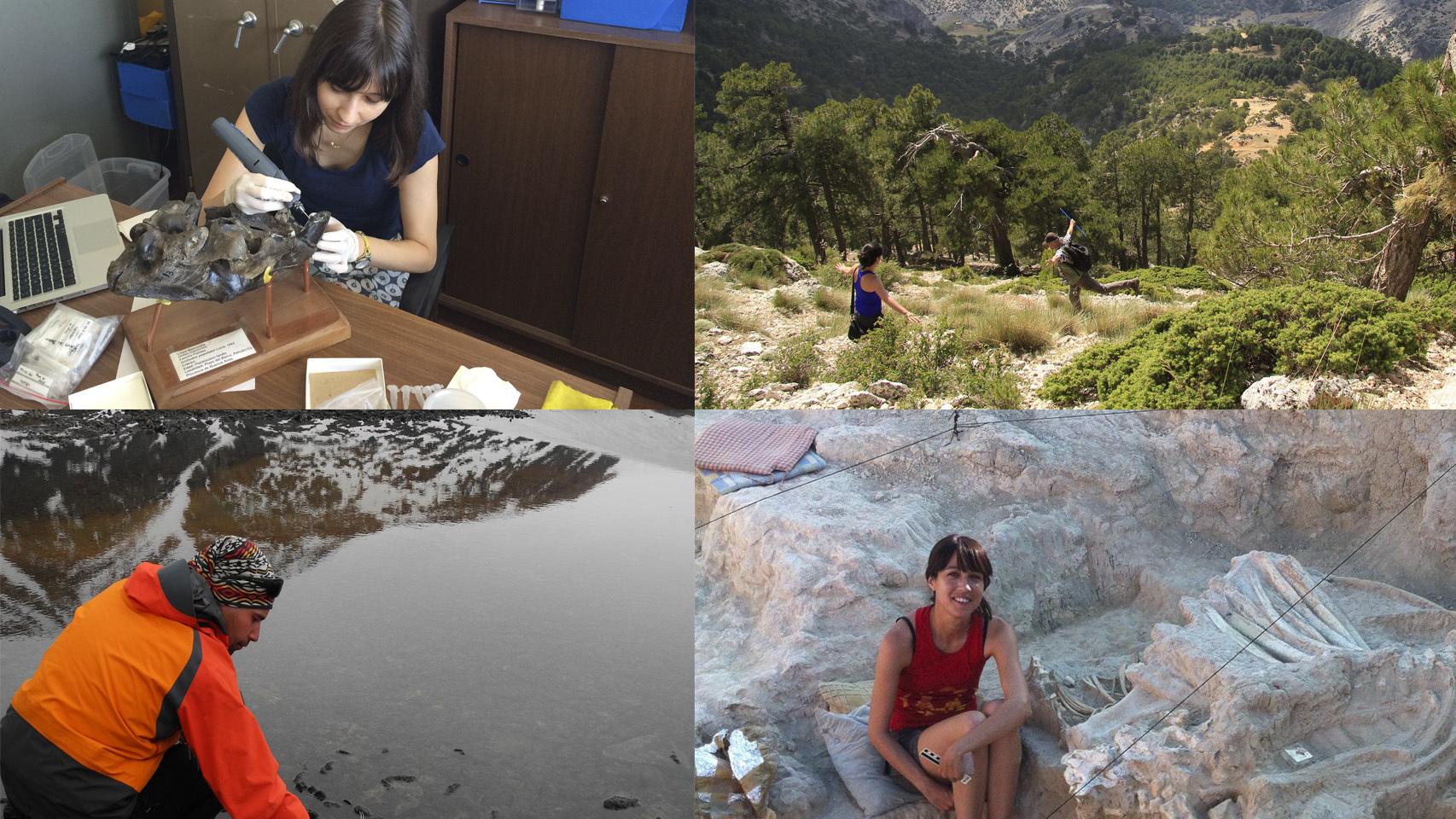 Los cuatro 'exploradores' becados.