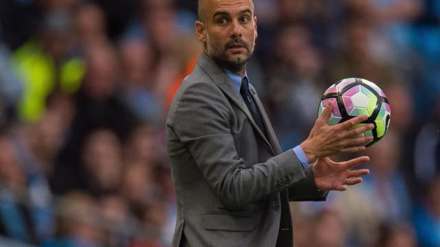 Guardiola en un partido reciente con el City.