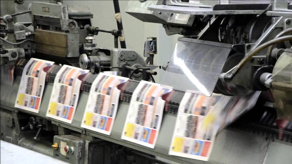 Una rotativa de un diario en papel en una imagen de archivo