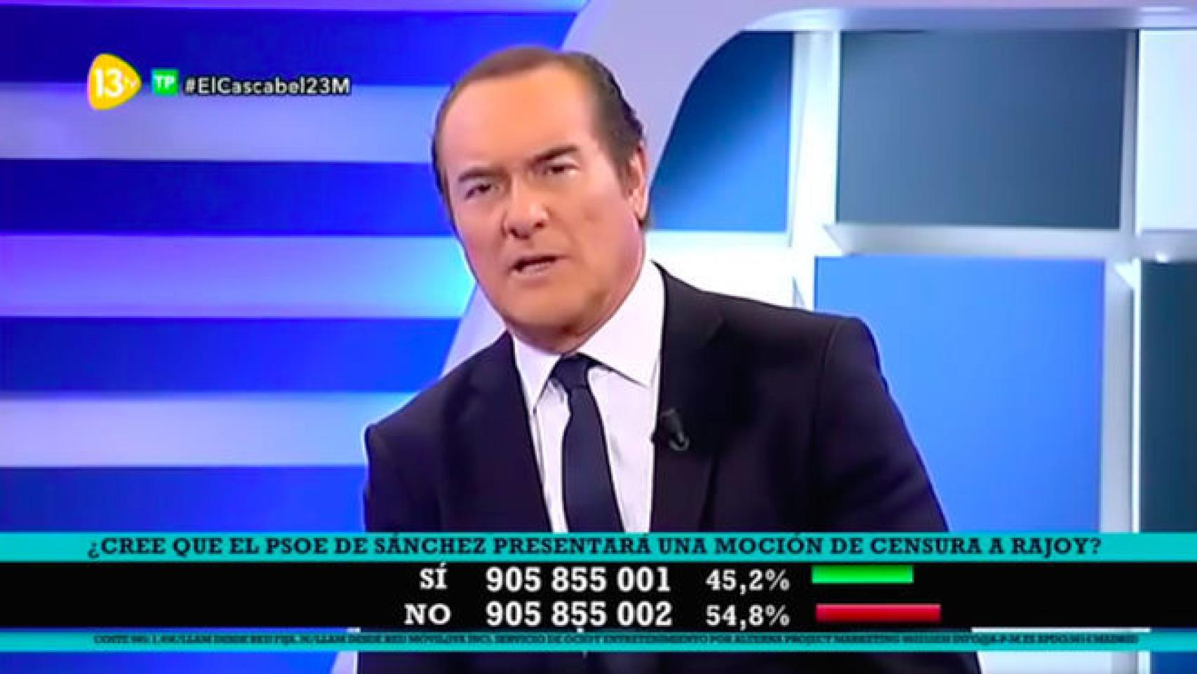 Antonio Jiménez, el presentador de El cascabel al gato.