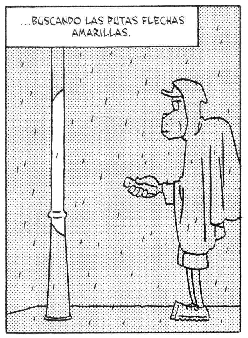 Una de las viñetas del cómic del autor Jason.