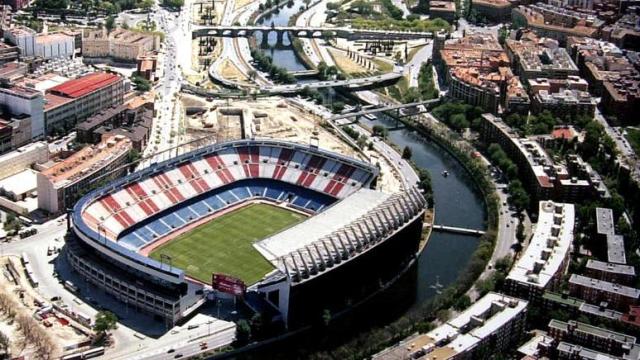 Estadio Vicente Calderón.
