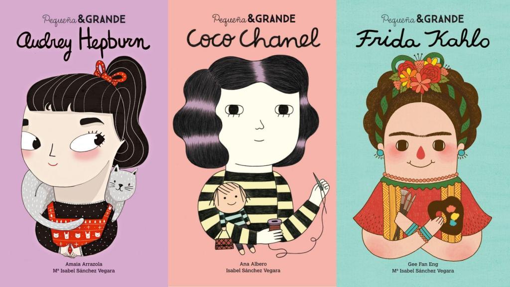 Audrey Hepburn, Coco Chanel y Frida Kahlo de la colección Pequeña&GRANDE.