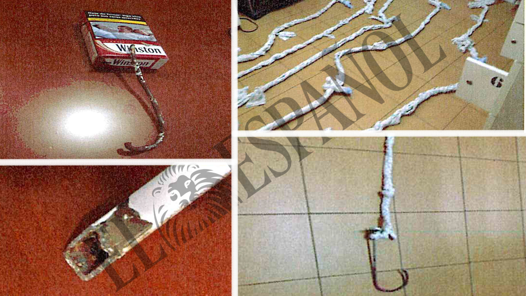 Algunos de los artículos incautados por los agentes en el CIE.