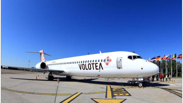 Imagen de un avión de Volotea.