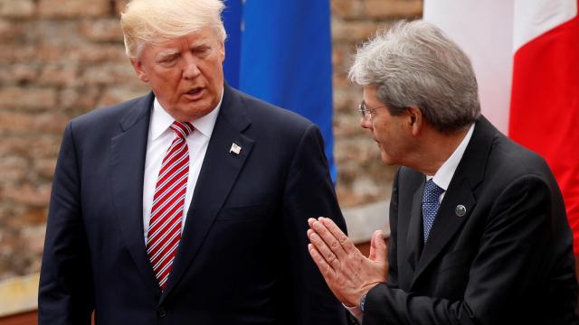 Trump y Gentiloni, este viernes en Taormina