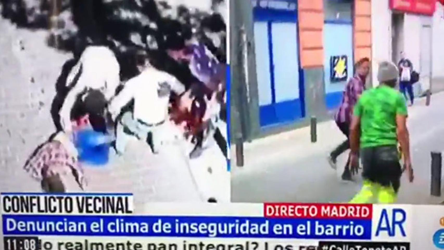 Agreden a un reportero de 'AR' en directo a pedradas