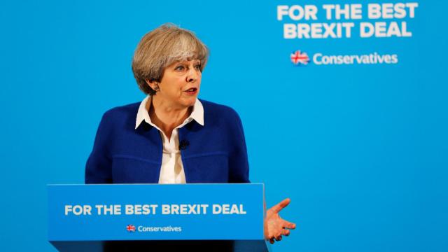 May ha intentado colocar el brexit en el centro de la campaña electoral.
