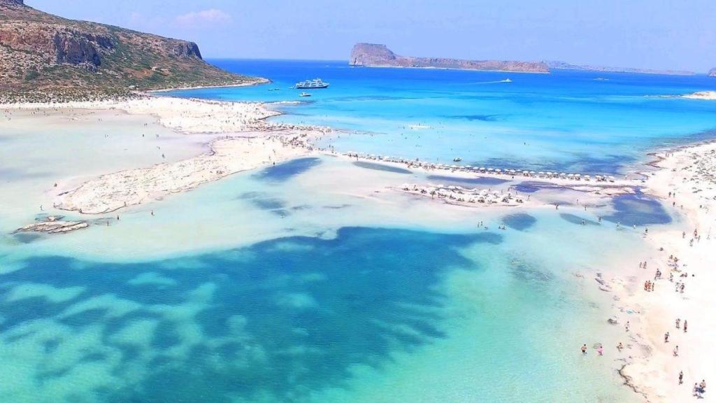 Una playa del norte de Creta.