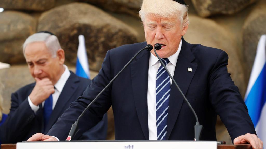 Trump con Netanyahu, en 2017 en Jerusalén.