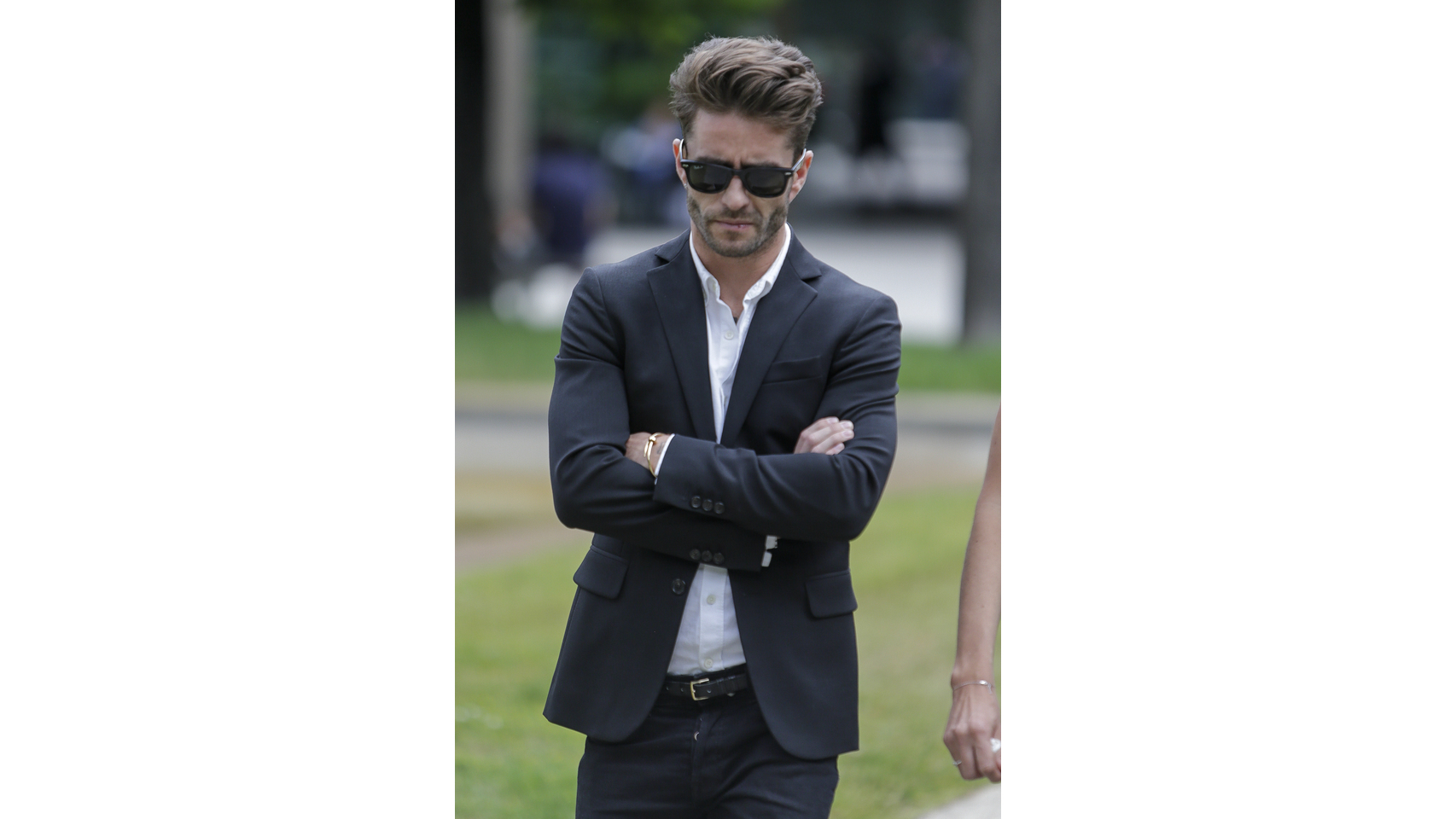 Pelayo Díaz, llegando a la capilla ardiente.