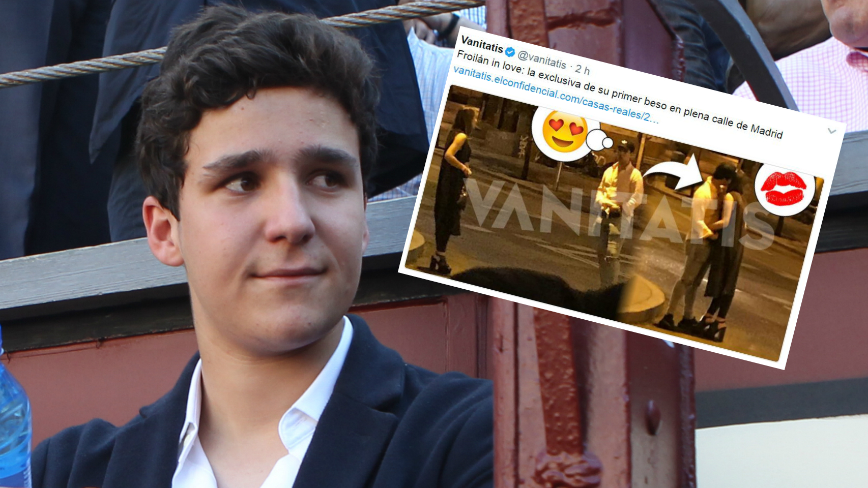 Froilán ha sido cazado besando a una joven.