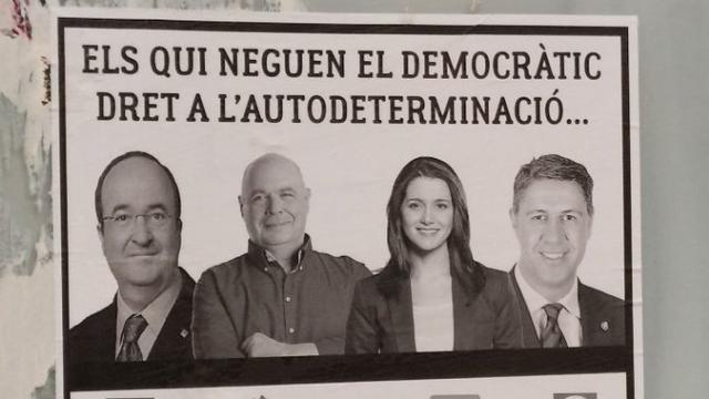 La fiscalía investiga los carteles de Lleida contra Iceta, Arrimadas, Rabell y Albiol