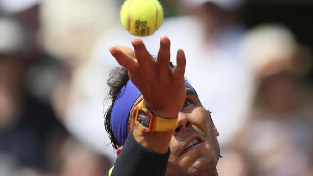 Rafa Nadal con su RM 27-03 Tourbillon Richard Mille.