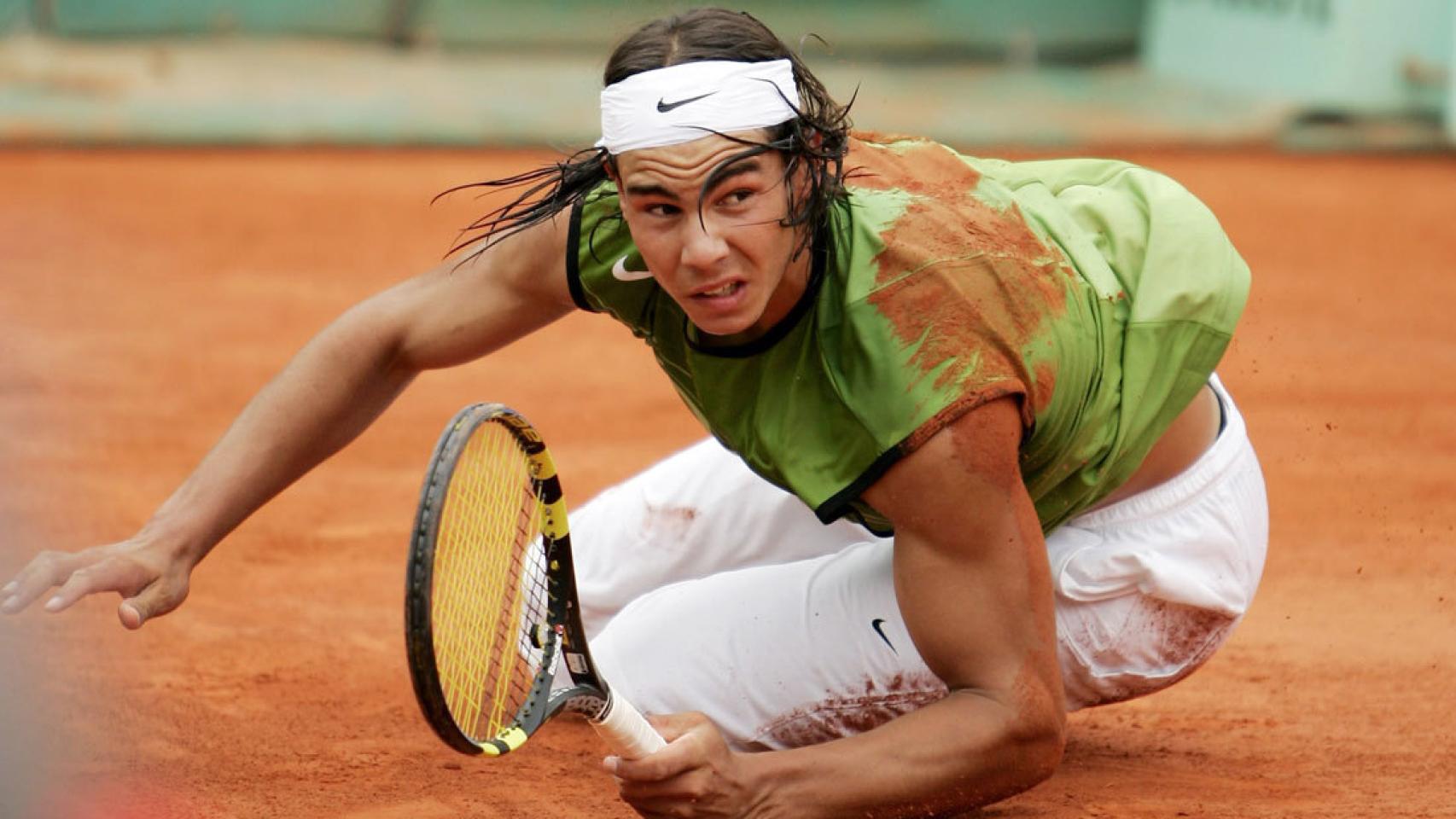 Rafa Nadal, durante el Roland Garros 2005